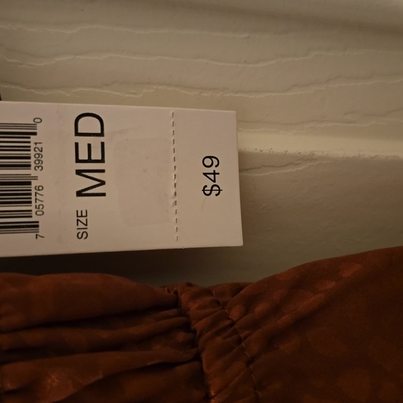 52SEVEN BRAND WOMEN'S COPPER TOP WITH RUFFLES SIZE MEDIUM - Picture 6 of 13